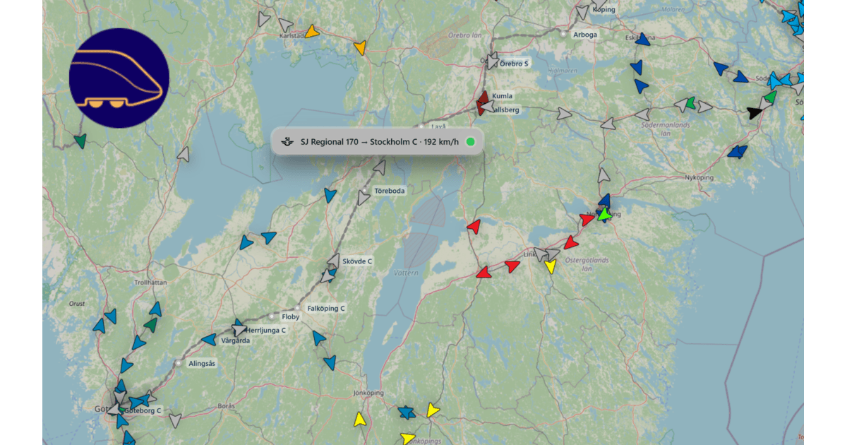 Sörtjärn train times today | Tågradar